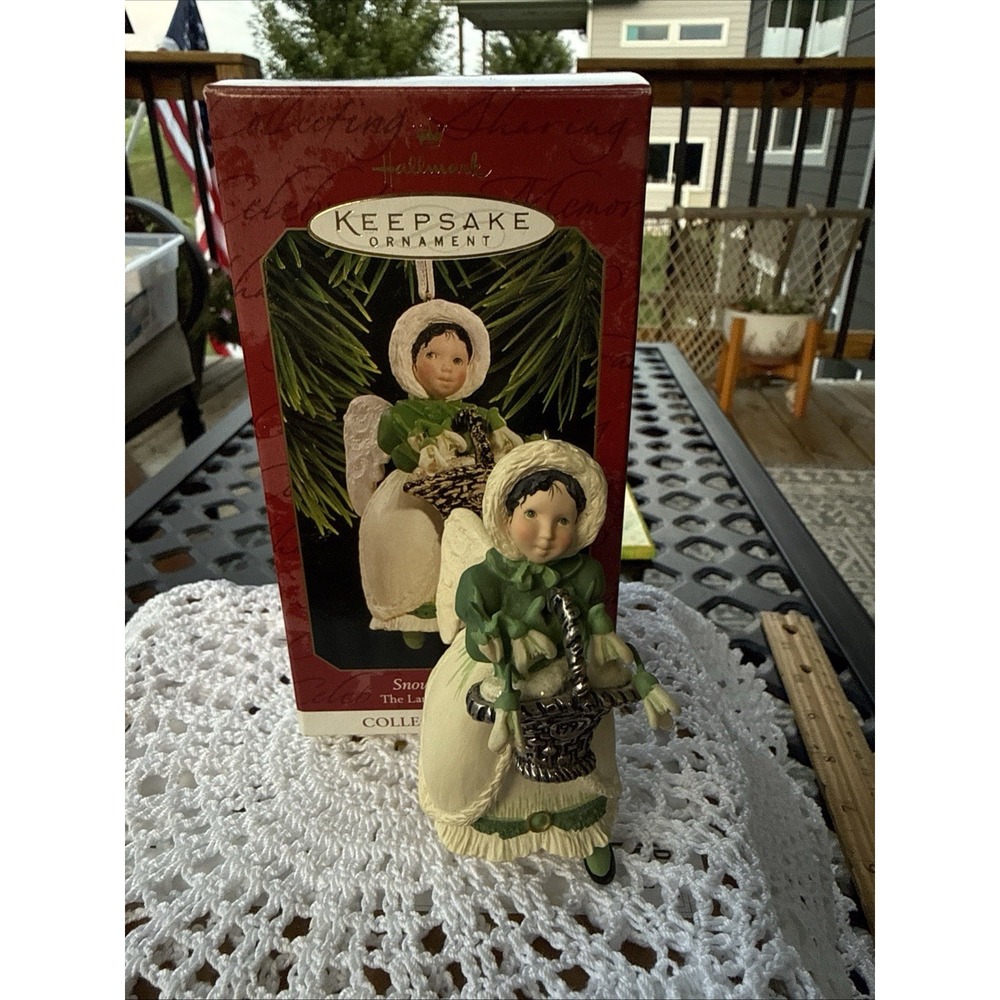 Hallmark Ornament Snowdrop Angel‎ The Language of Flowers Collectors Series #2